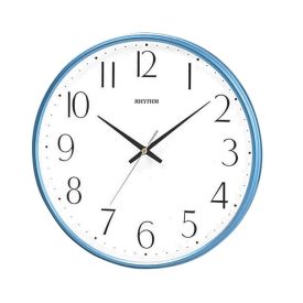 Rhythm Silent CMG817NR04 metálkék falióra