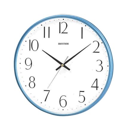 Rhythm Silent CMG817NR04 metálkék falióra